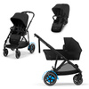 Cybex e-Gazelle S Moon Black zestaw 3w1 z dodatkowym siedziskiem