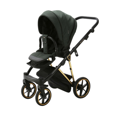 Adamex Belissa Special Edition Zielony wózek 2w1 głęboko-spacerowy