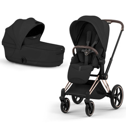 Cybex Priam 5.0 Rosegold Sepia Black wózek 2w1 głęboko-spacerowy