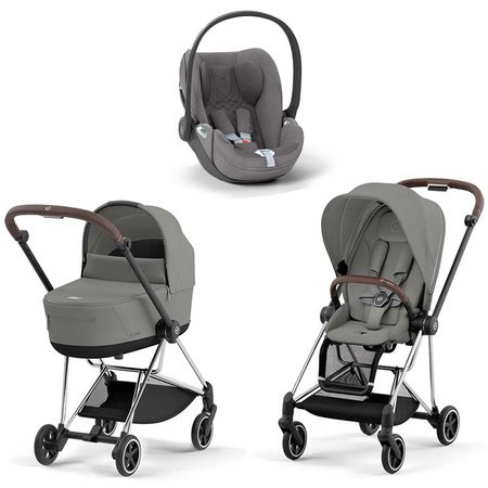 Cybex Mios Mirage Grey zestaw 3w1 z fotelikiem Cloud T Plus