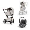 Cybex Priam 5.0 Rosegold City Grey zestaw 3w1 z fotelikiem Cloud T i-Size