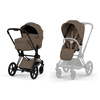 Cybex Priam 5.0 Comfort Matt Black Coconut Brown zestaw 3w1 z fotelikiem Cloud T i-Size