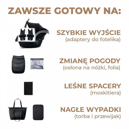 Kinderkraft Prime 2 wózek głęboko-spacerowy 2w1