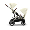 Cybex Gazelle S Seashell Beige zestaw spacerowy z dodatkowym siedziskiem