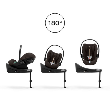 Cybex Cloud G3 Chocolate Brown fotelik z bazą G3 zestaw 0-13 kg
