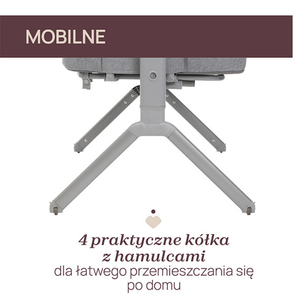 Chicco Next2Me Armonia Steel łóżeczko dostawne 2w1