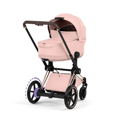 Cybex e-Priam 5.0 Rosegold Peach Pink wózek 2w1 głęboko-spacerowy