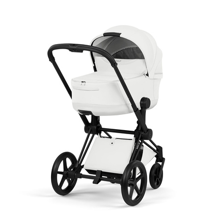 Cybex Priam 5.0 Matt Black Off White wózek 2w1 głęboko-spacerowy