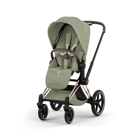 Cybex Priam 5.0 Rosegold Sage Green zestaw 3w1 z fotelikiem Cloud T i-Size