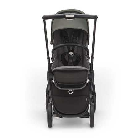 Bugaboo Dragonfly wózek spacerowy rama Graphite/Grey Melange-Forest Green