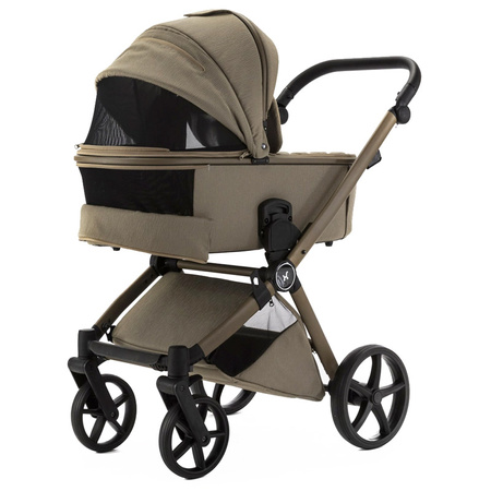 Adamex Alfa Natura Taupe wózek 2w1 głęboko-spacerowy