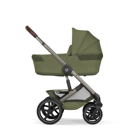 Cybex Talos S Lux 2026 ze składaną gondolą wózek 2w1 głęboko-spacerowy Moss Green