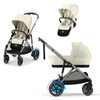 Cybex e-Gazelle S Seashell Beige zestaw 3w1 z dodatkowym siedziskiem