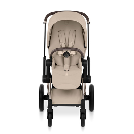 Cybex Priam 5.0 Champagne Gold Cozy Beige wózek 2w1 głęboko-spacerowy