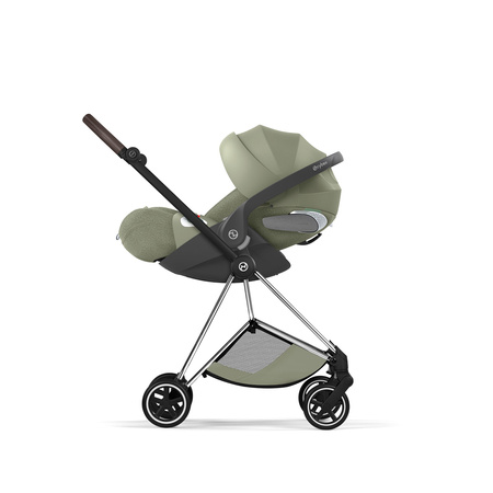 Cybex Mios 4.0 Style Chrome Brown Sage Green zestaw 3w1 z fotelikiem Cloud T i-Size