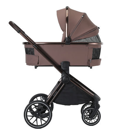 Adamex Spark Chocolate Truffle wózek 2w1 głęboko-spacerowy