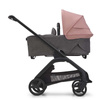 Bugaboo Dragonfly wózek 2w1 głęboko-spacerowy rama Black/Grey Melange-Morning Pink