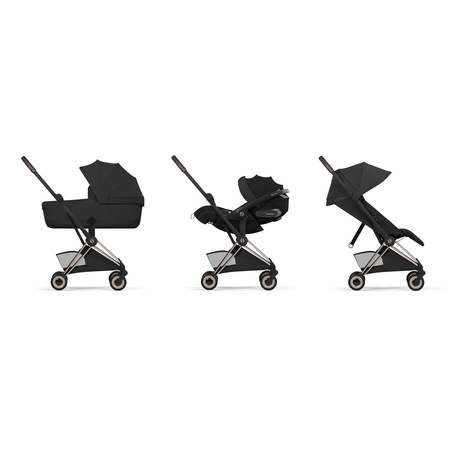 Cybex Coya 2 Style Champagne Gold Coconut Brown wózek 2w1 głęboko-spacerowy
