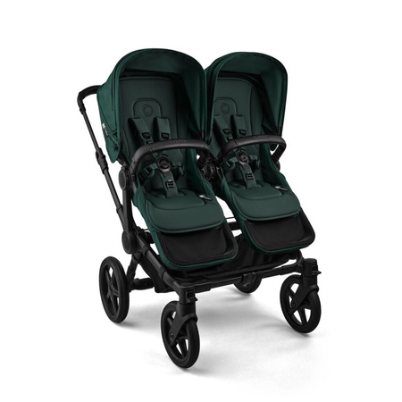 Bugaboo Donkey6 Twin Black/Fern Green wózek 2w1 dla bliźniąt