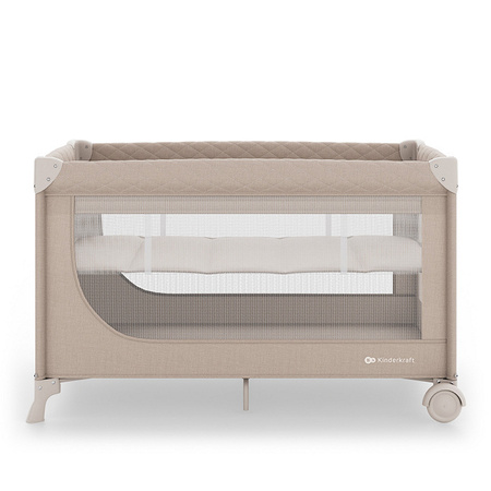 Kinderkraft LEODY UP łóżeczko turystyczne 2w1 Beige