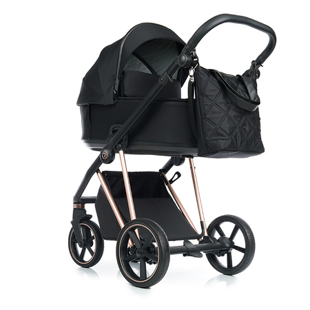Roan IVI 2.0 Raven zestaw 4 w 1 z fotelikiem Cybex Cloud G i-Size Plus i bazą isofix