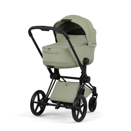 Cybex Priam 5.0 Matt Black Sage Green zestaw 3w1 z fotelikiem Cloud T i-Size