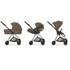 Cybex Mios 4.0 Style Matt Black Coconut Brown zestaw 3w1 z fotelikiem Cloud T i-Size