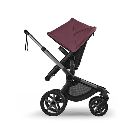 Bugaboo Fox 5 Renew Graphite/Black Haritage/Dark Cherry wózek 2w1 głęboko-spacerowy