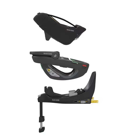 Maxi Cosi Coral 360 Essential Black Fotelik z bazą FamilyFIx 360 zestaw 40-75 cm