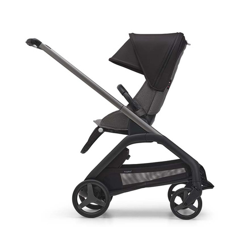 Bugaboo Dragonfly wózek spacerowy rama Graphite/Grey Melange-Midnight Black