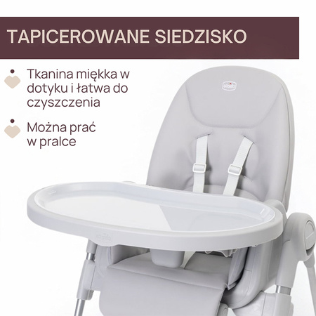 Chicco Polly Armonia Steel Krzesełko do karmienia