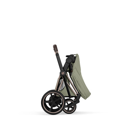 Cybex e-Priam 5.0 Rosegold Sage Green wózek 2w1 głęboko-spacerowy