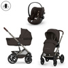 Cybex Talos S Lux 2026 Chocolate Brown ze składaną gondolą zestaw 3w1 z fotelikiem Cloud G3 i-Size Plus