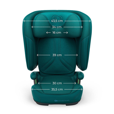 Kinderkraft Unity 2 Ciemnozielony fotelik samochodowy 100-150 cm