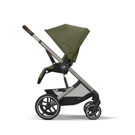 Cybex Balios S Lux 2.0 Moss Green zestaw 3w1 z fotelikiem Cloud G Plus