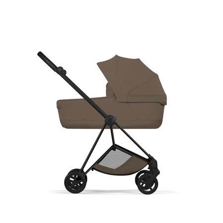 Cybex Mios 4.0 Style Matt Black Coconut Brown zestaw 3w1 z fotelikiem Cloud T i-Size