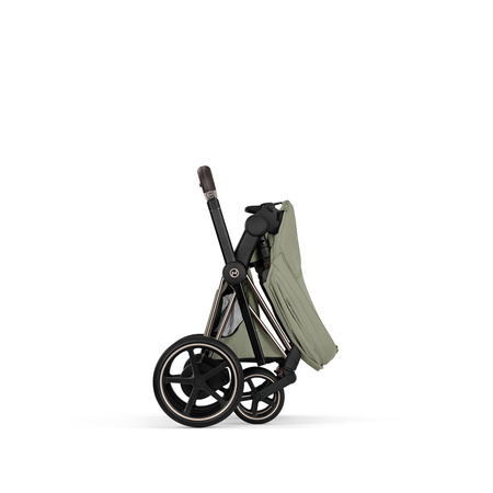 Cybex e-Priam 5.0 Champagne Gold Sage Green wózek 2w1 głęboko-spacerowy