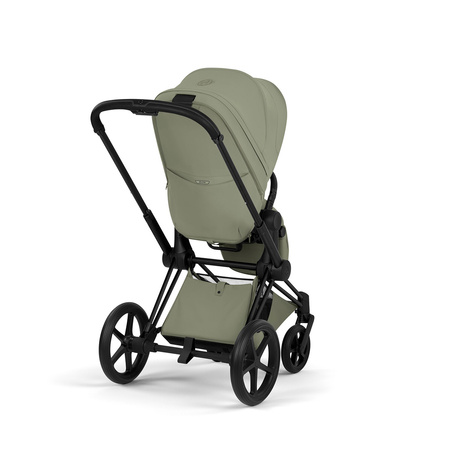 Cybex Priam 5.0 Matt Black Sage Green zestaw 3w1 z fotelikiem Cloud T i-Size
