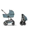 Cybex Balios S Lux 2026 ze składaną gondolą Stormy Blue wózek 2w1 głęboko-spacerowy 