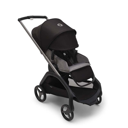 Bugaboo Dragonfly wózek spacerowy rama Graphite/Grey Melange-Midnight Black