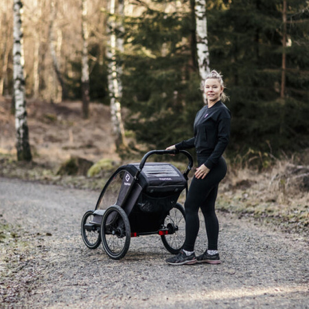 Hamax Cocoon One przyczepka rowerowa z zestawem do biegania