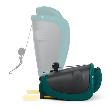 Kinderkraft FIX2GO Ciemnozielony fotelik samochodowy 76-150 cm (9-36 kg)
