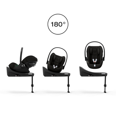 Cybex Cloud G3 Magic Black fotelik z bazą G3 zestaw 0-13 kg