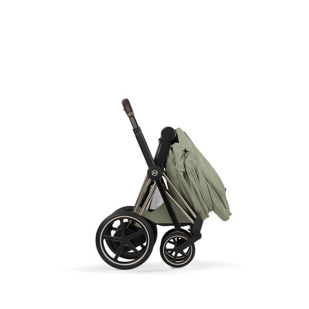 Cybex e-Priam 5.0 Champagne Gold Sage Green wózek 2w1 głęboko-spacerowy