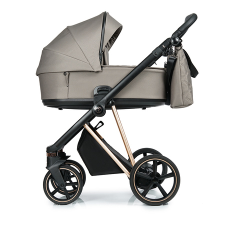 Roan IVI 2.0 Mocca zestaw 4 w 1 z fotelikiem Cybex Cloud T i-Size Plus i bazą isofix