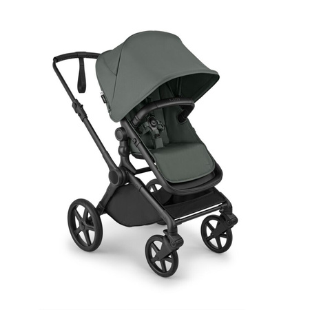 Bugaboo Cub Komplet Black/Forest Green wózek 2w1 głęboko-spacerowy