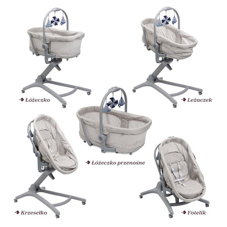 Chicco Baby Hug Pro 5w1 Beige Latte łóżeczko dziecięce