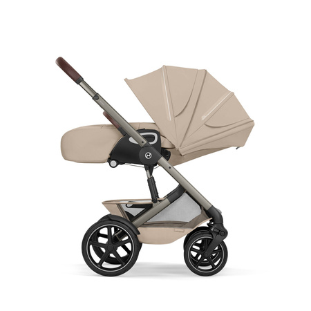 Cybex Talos S Lux 2026 ze składaną gondolą wózek 2w1 głęboko-spacerowy Almond Beige