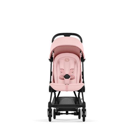 Cybex Coya Matt Black Peach Pink wózek spacerowy