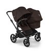 Bugaboo Donkey 6 Duo Black/Cocoa Brown wózek 2w1 dla dwójki dzieci w różnym wieku